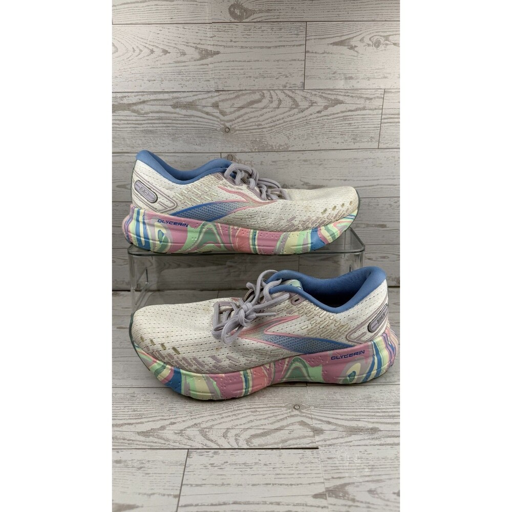 Brooks Glycerin 20 Together 1203691B178 Pink White 9.5B Women Running Shoes #503